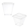 EURO CLASSIC Plastic Mini Dessert Cups/Dessert Bowls with Lids -