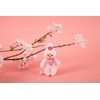 Sekiguchi 242467 Monchhichi Cherry Blossom Keychain, Floral, Pink, 10 cm