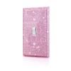 Shiny Pink Rhinestones Wall Plates Light Switch Decorative Cover Plate