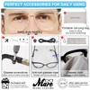 MARE AZZURO Oversized Computer Reading Glasses Men Digital Screen Reader
