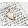 Petite Kintsugi 5/8" White Howlite Broken Heart Mended with 23k