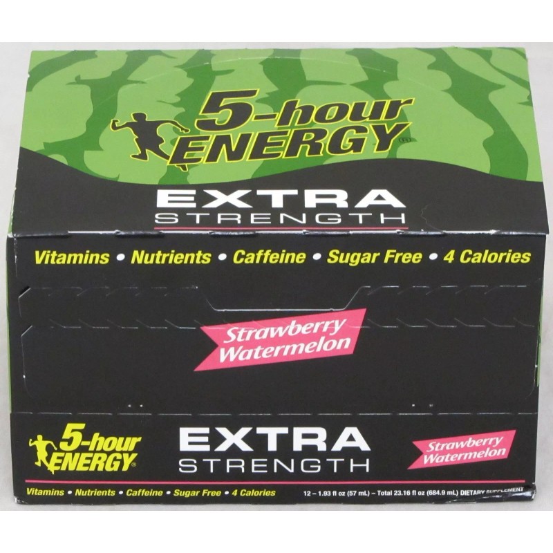 5-hour ENERGY 5 Hour Energy Strawberry Watermelon Extra Strength Shots