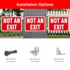 DIESOTT 2 Pack Not an Exit Signs, 10x7 Inches Aluminum