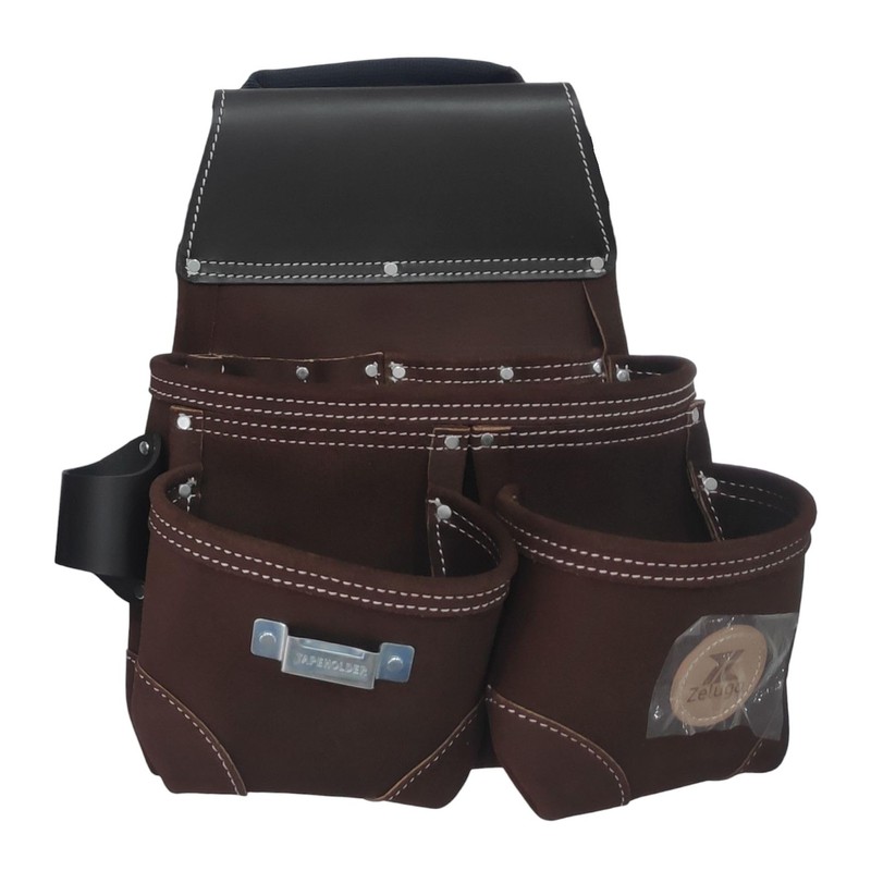 Zeluga Sued Leather Tool Belt, Bag, Carpenter, Construction, Framers, Handyman