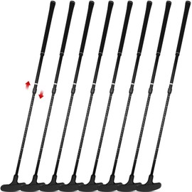 Leyndo 8 Pack Golf putters for Men and Women Two Way Mini Golf Putter Adjustable Length Putter Bulk for Right or Left Handed Golfers Kids Golf Clubs Set for Teenagers Junior Adult (Black)