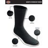 Dickies Men's 6 Pack Cushion Crew Socks, Black, 10-13 Sock/6-12