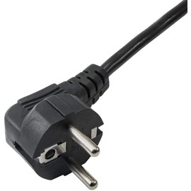 e-Scooter Charging Cable Power Cable Suitable for Ninebot MAX G30, G30D, G30D2 and F65D with Angled Power Plug without Internal Charger and a Length of 1.5 Metres