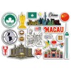 A5 Sticker Sheet Macau Landmarks Vinyl Stickers - China Chinese