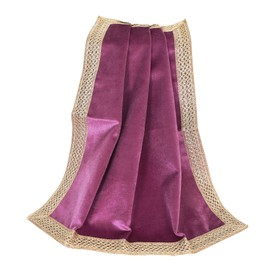 Indian Consigners Small Solid Color Velvet Cloth for Multipurpose Use (Purple), ICV1818