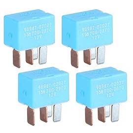 4 Pack AC Relay 90080-87026 90987-02027 90987-02028 Compatible with 1997-2014 Toyota Lexus and Scion Vehicles
