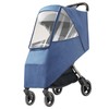 Stroller Rain Cover, Universal Stroller Protector for Outdoor (Linen Blue)