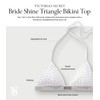 Victoria's Secret Bride Shine Triangle Bikini Top White
