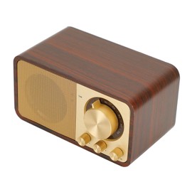 Gugxiom Mini Retro Bluetooth Speaker, Portable Wooden Speaker, Support TF Card, AUX, USB, for Travel, Outdoors