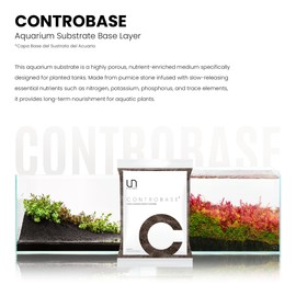 Ultum Nature Systems Ultum Nature Systems Controbase C Nutrient-Rich Aquarium Substrate for Live Plants, Fish Tank Aqua Soil for Planted Aquarium, Aquascaping - Aquarium Base Layer, Fertilizing Substrate - 2L, 2.5LB