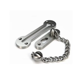 VIBORG Solid SUS304 Stainless Steel 3MM Extra-Thick Casting Heavy Duty Door Chain External Front Door Restrictor Limiter Security Lock Safety Guard Chain for Wooden and UPVC Doors EK-07A