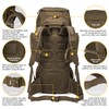 Mardingtop 60L Military Tactical Backpack Hiking Travel Backpack for 3
