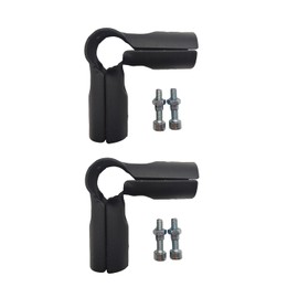 2 Pcs 3 Way L Tube Connector,Black 90 Degree Pipe Clamp,Fit for 1 Inch(25.4 mm) OD Steel Pipe,Chain Link Fence Clamps, Steel End Rail Clamps,Galvanized (Bolts/Nuts Included) forDIY Rack,ShelfandCart