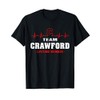 Crawford Surname name Family team Crawford lifetime member T-Shirt