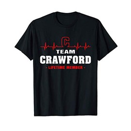 Crawford Surname name Family team Crawford lifetime member T-Shirt