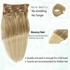 Valiilo Clip in Hair Extensions Human Hair Mixed Bleach Blonde