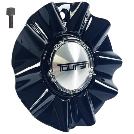 Touren Wheels Rim Center Hub Cap Gloss Black 3222 TR22 Wheels C10220-2 (1) NEW