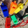 Plastic Referee Whistle Necklace Whistle 5ea