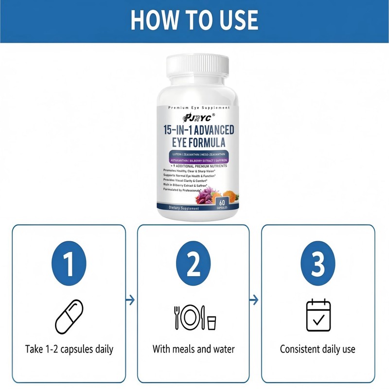 15 in 1 Advanced Eye Formula, with 3 Carotenoids, Lutein,120