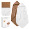 Fmebaby Hooded Baby Towels for Newborn, 2 Pack 36x36 Inch
