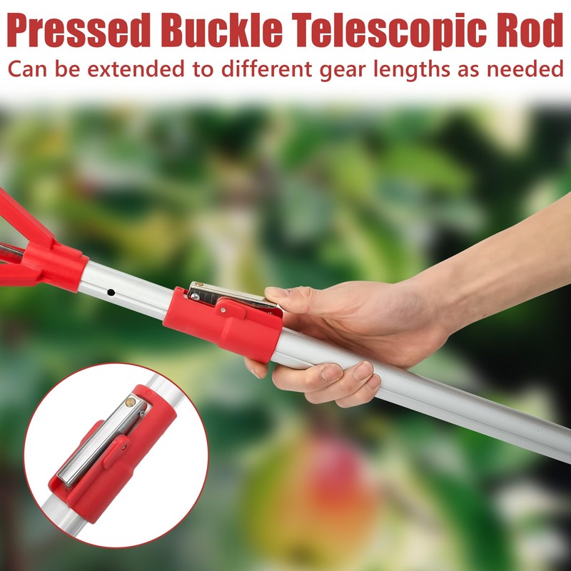 bimiti Fruit Picker Pole 54-88 Inch Adjustable, Heavy Duty Telescoping