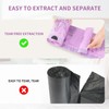 50-Pack 4 Gallon (15L) Drawstring Bin Liners | Colourful Lavender-Printed