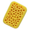 Grout Sponge 3D Bubbles Circles Design Yellow 7.5x5.5x2 in ASMR