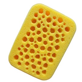 Grout Sponge 3D Bubbles Circles Design Yellow 7.5x5.5x2 in ASMR Sponge with Unique Bubbles Pattern, fun Accessory for ASMR