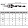 Malayas-Countersink Drill Bits, 7Pcs Woodworking Drill Bits Set, Woodworking Chamfer,