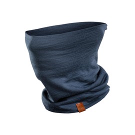menique Women's Windproof Odour Resistant Warm 100% Merino Wool Neck Gaiter, denim