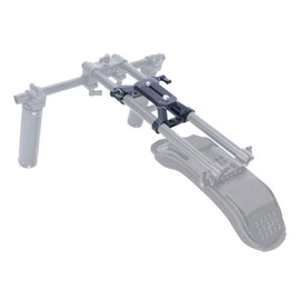 NICEYRIG Lightweight Base Plate with Double 15mm Rod Clamp for Canon/Nikon/Sony/Panasonic Camera, Cage, Tripod