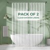 AmazerBath Shower Curtain Liner 2 Pack, 72 x 96 Inches