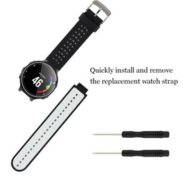 For Garmin Forerunner 735XT/220/230/235/235 Lite/620/630 Silicone Replacement Wrist Watch Accessory Band Strap for Garmin Forerunner 235 Smartwatch Men Women