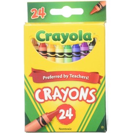 Crayola 24 Count Box of Crayons Non-Toxic Color Coloring School Supplies (2 Packs)