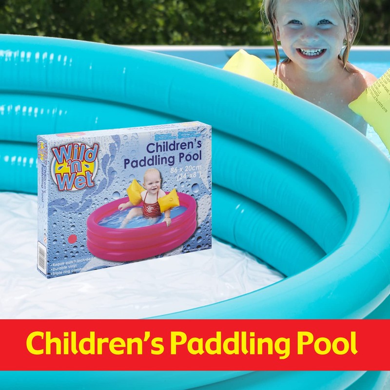 VFM - Children's Blue Paddling Pool 86 x 20cm