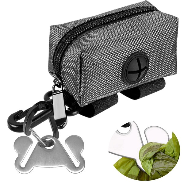 1PACK Dog Poop Bag Holder for Leash Attachment - Waste