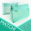 Sunstar Stationery S2132834 Mesh Case Match, Smoky Green