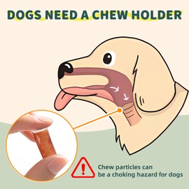 BOUSEPO Bully Stick Holder Branch Shape Durable Dog Chew Holder Toy Stimulating Puppy Bully Sticks Holder Security Hold Device - Fits Various Bully Sticks and Dog Sizes