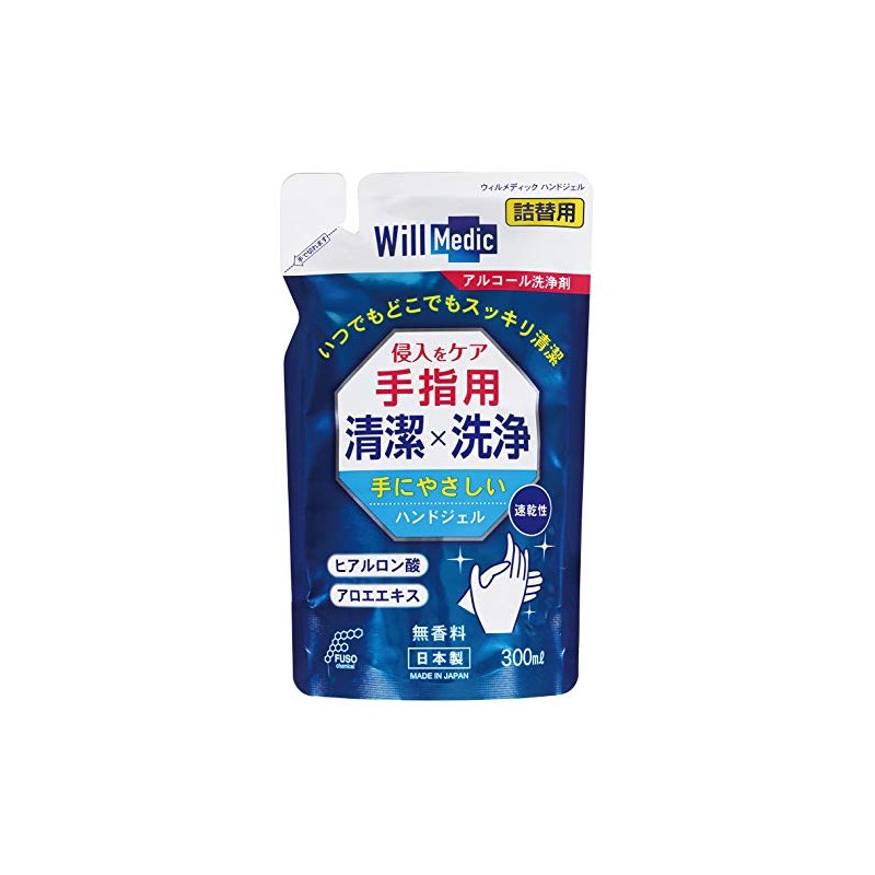 Fuso Chemical F-211 Wilmedic Hand Gel Refill 10.1 fl oz