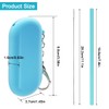 Silicone Straws Reusable, 2 Set Reusable Straws with Case for