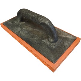 Orange Rubber Coarse Sponge Float 280 x 140 x 18 mm Plastering Rendering (1SFCH)