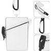 GOUDOGEDC Transparent Waterproof ID Card Badge Holder with Lanyard and