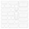 25 Piece Clear Plastic Drawer Organizers Set, 4-Size Modular Stackable