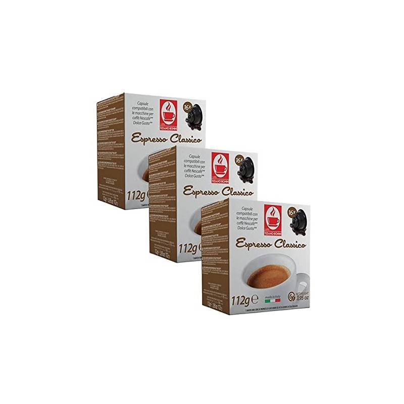Bonini Coffee Pods, Dolce Gusto Compatible Coffee Pods/Capsules. 3 Pack