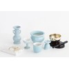 Yamako Japanese Buddhist Altar Set, Celadon, Blue Background, Pottery 5