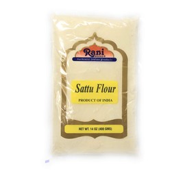 Rani Sattu Flour (Roasted Chana Gram) 14oz (400g) ~ Natural, Salt-Free | Vegan | No Colors | Gluten Friendly | NON-GMO | Indian Origin